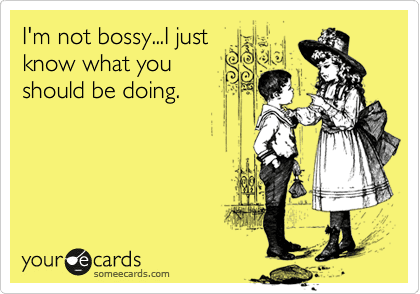 I just know what you should be doing...